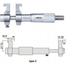 Insize MIKROMETR 75-100 WEW. KONC. TYP-C