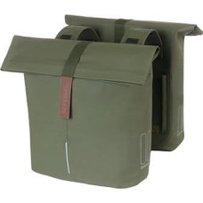 Basil Sakwa miejska podwójna BASIL CITY DOUBLE PANNIER BAG 28-32L, Universal Bridge System, moss green (NEW 2024)