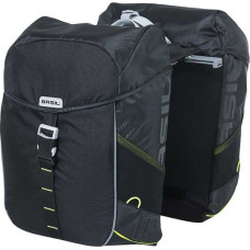 Basil Sakwa turystyczna podwójna BASIL MILES DOUBLE PANNIER BAG 32L MIK System (ready to go), 100% wodoodporna black lime (NEW 2024)