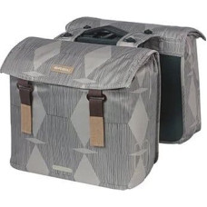 Basil Torba na bagażnik BASIL ELEGANCE DOUBLE PANNIER BAG MIK 40-49L, MIK System (ready to go) wodoodporna chateau taupe (NEW 2024)