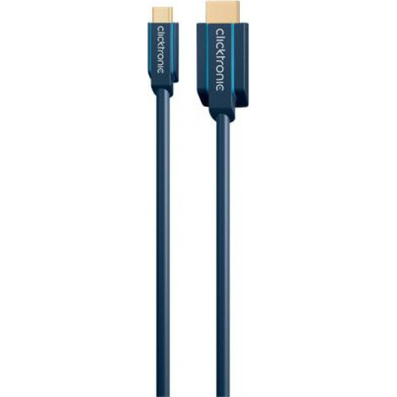 Clicktronic Kabel USB Clicktronic USB-C - HDMI 2 m Granatowy (JAB-6440379)