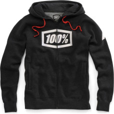 100 Stones Interactive 100% Bluza męska Syndicate Hooded Zip Sweatshirt Black Heather White r. L