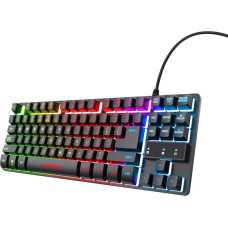 Trust GXT 833 Thado keyboard USB Dutch Black, Silver