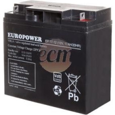 Europower Akumulator bezobsługowy AGM 17Ah 12V Europower EP 17-12