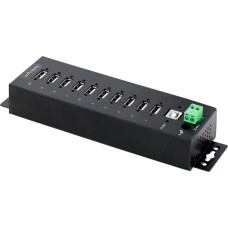 Startech HUB USB StarTech HUB USB Startech USB210AIND-USB-A-HUB Czarny