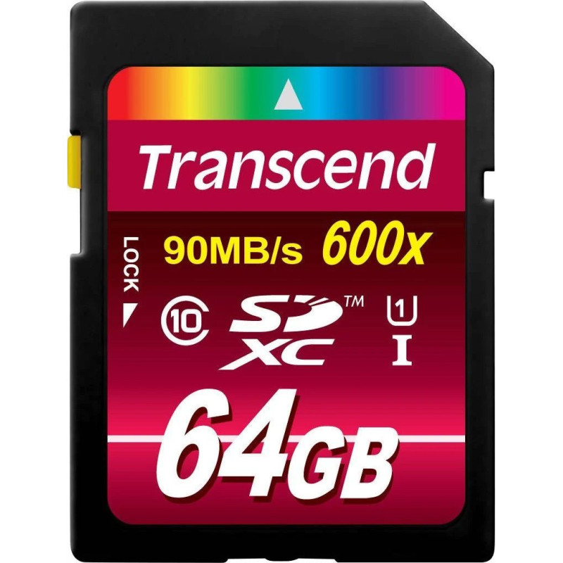 Transcend Karta Transcend 600x SDXC 64 GB Class 10 UHS-I/U1  (TS64GSDXC10U1)