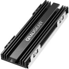 Graugear GRAUGEAR G-PS5HS02 system chłodzenia komputerów Dysk SSD Radiator Czarny, Srebrny