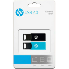 HP USB Zibatmiņa HP 4712847099760 USB 2.0 64GB 2 gb. Melns 64 GB