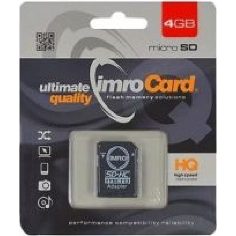 Imro Karta pamięci microSD 4GB Imro + adp 10C