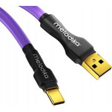 Melodika Melodika MDUAC03 Purple Kabel USB typu A-C m.in. do DAC / urzÄdzeĹ medycznych - 0,3m