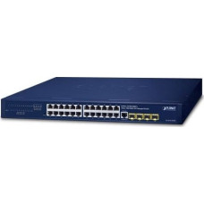 Planet Switch Planet PLANET IPv4/IPv6, 24-Port Zarządzany L2/L4 Gigabit Ethernet (10/100/1000) 1U Niebieski