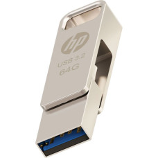 HP USB Zibatmiņa HP X206C Sudrabains 64 GB