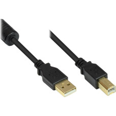 Alcasa GC-M0079 kabel USB USB 2.0 0,5 m USB A USB B Czarny