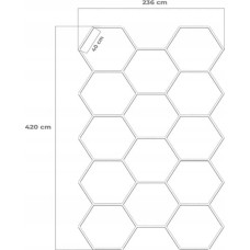 Xiaomi Extralink Hexagon Panel | Lampa LED RGB | 236X420