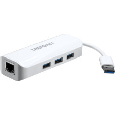 Trendnet HUB USB TRENDnet 1x RJ-45  + 3x USB-A 3.0 (TU3-ETGH3)