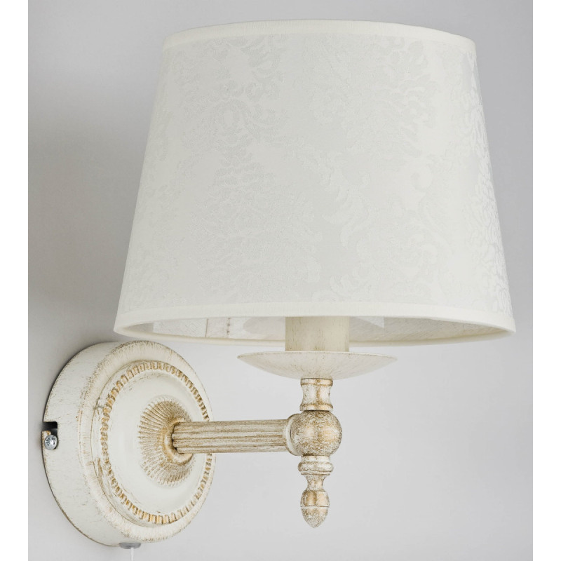 Alfa Kinkiet Alfa Kinkiet Alfa Roksana 18530 lampa oprawa ścienna 1x40W E14 biała