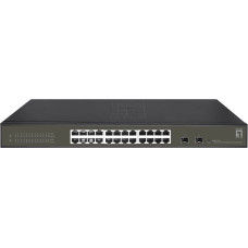 Levelone Switch LevelOne LevelOne GES-2126 łącza sieciowe Zarządzany L2 Gigabit Ethernet (10/100/1000) Czarny