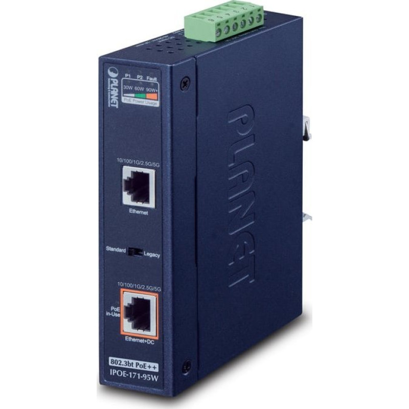 Planet Switch Planet PLANET IPOE-171-95W łącza sieciowe Gigabit Ethernet (10/100/1000) Obsługa PoE Niebieski