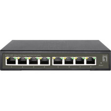 Levelone Switch LevelOne LevelOne GES-2108P łącza sieciowe Zarządzany L2 Gigabit Ethernet (10/100/1000) Obsługa PoE Czarny