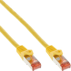 Inline 40pcs. pack Bulk-Pack InLine® Patch Cable S/FTP PiMF Cat.6 250MHz PVC copper yellow 2m