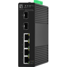 Levelone Switch LevelOne LevelOne IGS-2106 łącza sieciowe Zarządzany L2 Gigabit Ethernet (10/100/1000) Czarny