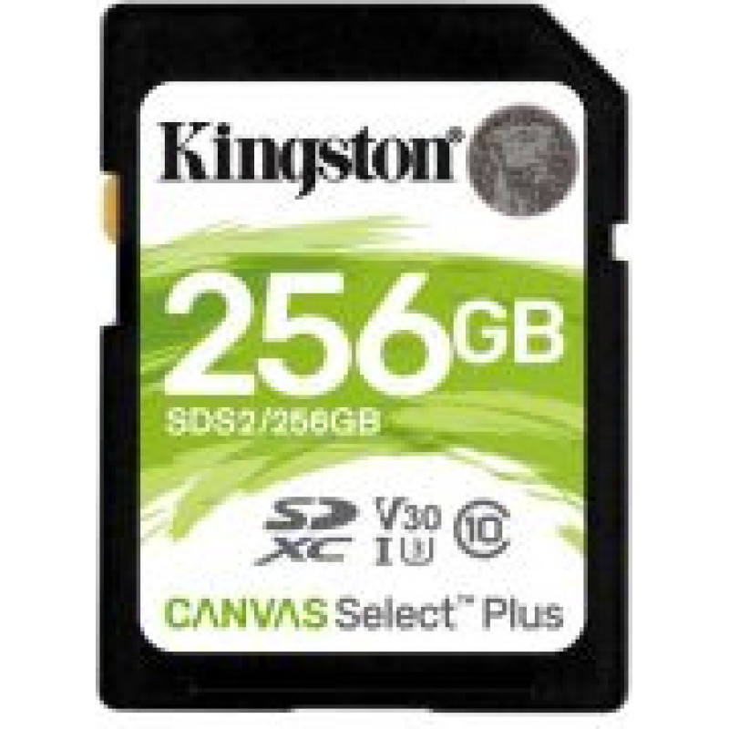 Kingston Canvas Select Plus - flash memory card - 256 GB - SDXC UHS-I