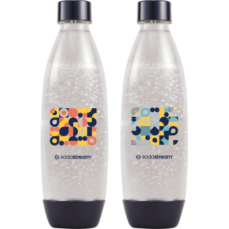 Sodastream Gėrimų gazavimo aparato SodaStream vandens buteliai Fuse, 1l, 2 vnt, mozaika