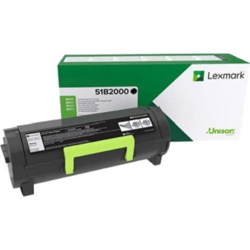 Lexmark Toner Lexmark 51B2000 Black Oryginał  (51B2000)