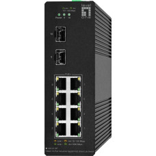 Levelone Switch LevelOne LevelOne IGS-2110P łącza sieciowe Zarządzany L2 Gigabit Ethernet (10/100/1000) Obsługa PoE Czarny