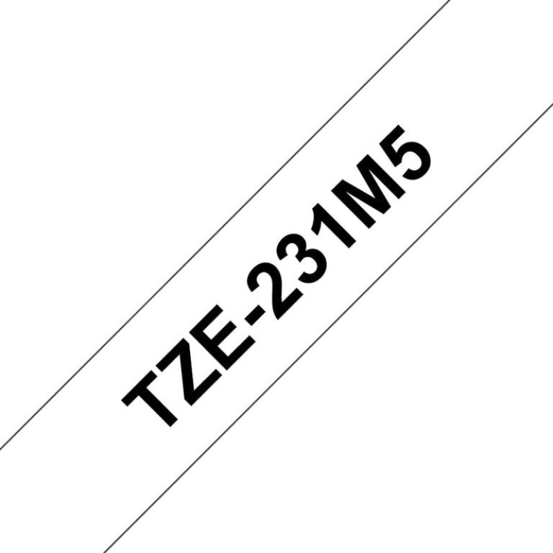 Brother Brother TZE-231M5 taśmy do etykietowania Czarny na białym