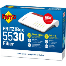 Fritz! Rūteris Fritz! FRITZBOX 5530 FIBER XGS-PONWRLS Balts RJ45 RJ11 Ethernet LAN Wi-Fi