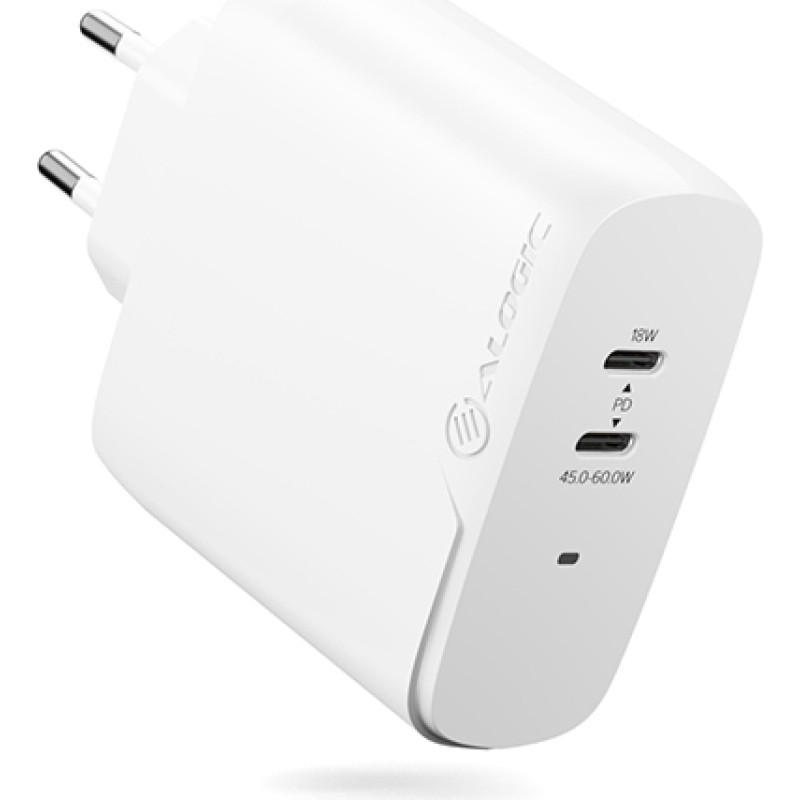 Alogic Ładowarka Alogic WCG2X63 2x USB-C 3 A (WCG2X63-EU)