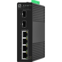 Levelone Switch LevelOne LevelOne IGS-2106P łącza sieciowe Zarządzany L2 Gigabit Ethernet (10/100/1000) Obsługa PoE Czarny