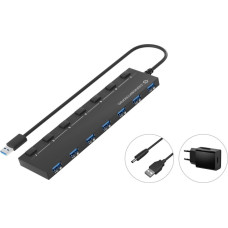 Conceptronic HUB USB Conceptronic CONCEPTRONIC USB-Hub 7-Port 3.0  ->7x3.0    5Gbps m.Netz. sw