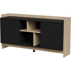 Cama Meble Cama PORTO 2D chest of drawers 150x38x77 oak/black