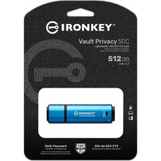 Kingston IronKey Vault Privacy 50C 512GB USB-C 256bit AES Encrypted