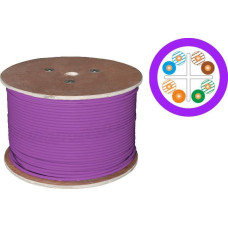 Alantec Kabel U/UTP kat.6 LSOH 4x2x23AWG B2ca 500m (FIOLETOWA powłoka) 25 lat gwarancji, badanie jakości laboratorium INTERTEK (USA) ALANTEC - ALANTEC