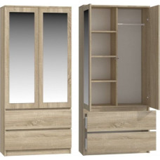Topeshop SZAFA SS-90 LUSTRO - DĄB SONOMA