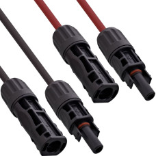 Inline ® Solarkabel Verlängerungs-Set inkl. Solarstecker 6mm² schwarz/rot 12,5m