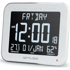 Muse | Wall Clock with Alarm Function | M-090 WMC | White