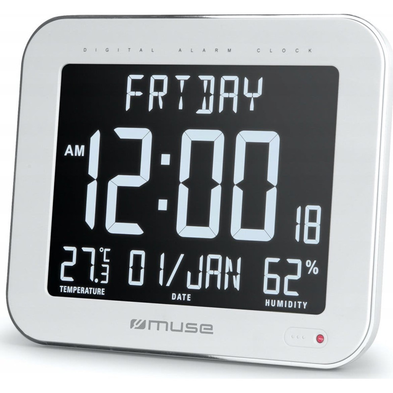 Muse | Wall Clock with Alarm Function | M-090 WMC | White