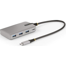 Startech HUB USB StarTech StarTech HB31C3A1CDPPD3 huby i koncentratory USB 3.2 Gen 2 (3.1 Gen 2) Type-C 10000 Mbit/s Srebrny
