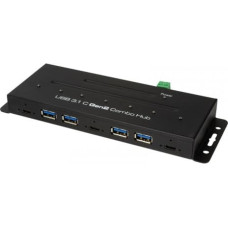 Logilink USB-C 3.1 Gen2, 7-port combo hub, industrial