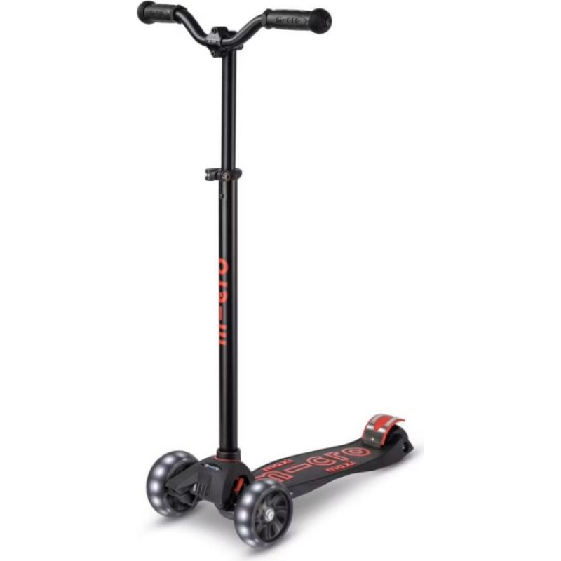 Deluxe Maxi Micro Deluxe Pro LED Skrejritenis Black Red