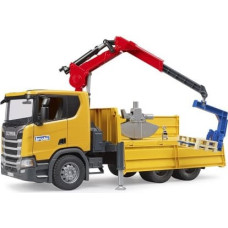 Bruder Vehicle Scania Super 560R Truck with crane and pallets