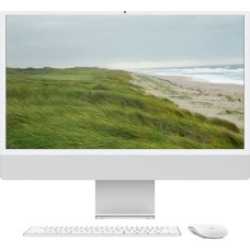 Apple iMac Z1EH 59,62cm 23,5Zoll Standardglas M4 10C CPU/10C GPU/16C N.E. 24GB 256GB SSD Gbit Eth MM NumKey TID DE Silber