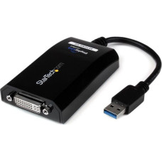 Startech Adapter USB StarTech USB - DVI Czarny  (USB32DVIPRO)