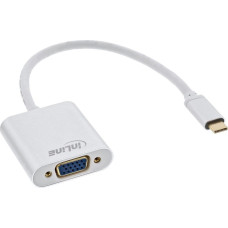 Inline Adapter USB InLine USB-C - VGA Biały  (64104S)