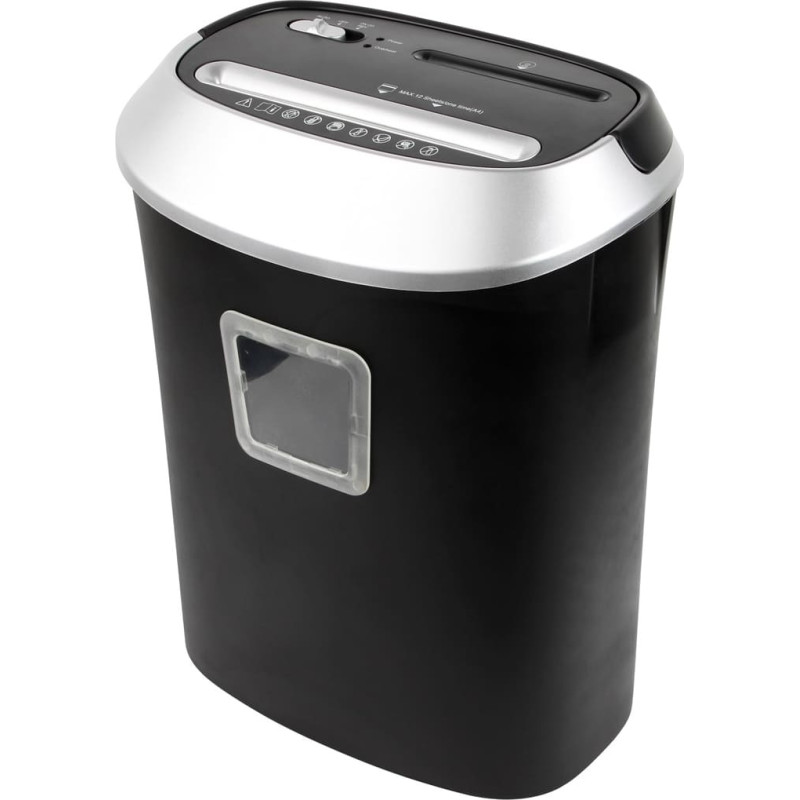 Activejet Shredder Activejet ASH-1201D, P-3, 25 l, 45 mm shreds, black and silver.