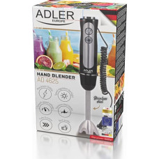 Adler | AD 4625b | Hand blender | Hand Blender | 850 W | Number of speeds 5 | Turbo mode | Black